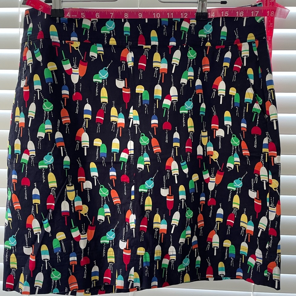 Straight cotton skirt
